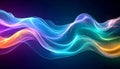 Abstract Flowing Waves of Light and Particles Royalty Free Stock Photo