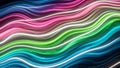 Abstract Rainbow Swirls of Light Flowing Waves on Dark Background blue bright Royalty Free Stock Photo