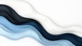 Abstract Flowing Waves in Shades of Blue and White on a Light Background for Modern Design Royalty Free Stock Photo