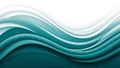 Abstract flowing waves of teal and white with subtle geometric network patterns creating a modern background Royalty Free Stock Photo