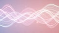Abstract flowing waves of shimmering particles in soft pastel colors Royalty Free Stock Photo