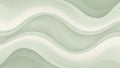 Abstract flowing waves of soft pastel green and cream with subtle shadows and smooth gradients Royalty Free Stock Photo