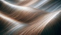Abstract, flowing waves of transparent, golden material, resembling fabric, plastic, or liquid, creating a smooth and Royalty Free Stock Photo