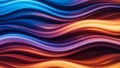 Abstract flowing waves of vibrant blue orange and purple light streaks creating a dynamic and energetic background Royalty Free Stock Photo