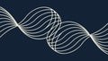 Abstract Flowing Wavy Lines Pattern Background, vector design Generative AI Royalty Free Stock Photo