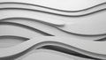 Abstract flowing white layered waves creating a smooth undulating organic background texture Royalty Free Stock Photo