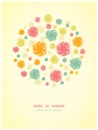 Abstract fluffy shapes vignette background