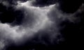 Image of fluffy smoke in black and white color texture background