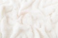 Abstract fluffy white fur texture background. Minimal warm winter concept Royalty Free Stock Photo