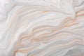 Abstract fluid art background brown and white colors. Liquid marble. Acrylic painting with gray gradient and splash Royalty Free Stock Photo