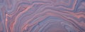 Abstract fluid art background dark blue and pink colors. Liquid marble. Acrylic painting with beige gradient Royalty Free Stock Photo