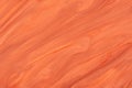 Abstract fluid art background dark orange and red colors. Liquid marble. Acrylic painting on canvas with coral gradient Royalty Free Stock Photo