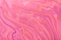 Abstract fluid art background dark pink and purple colors. Liquid marble. Acrylic painting with lilac gradient Royalty Free Stock Photo