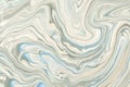 Abstract fluid art background light blue and gray colors. Liquid marble. Acrylic painting with ivory gradient Royalty Free Stock Photo