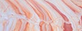 Abstract fluid art background light red and coral glitter colors. Liquid marble. Acrylic painting with rose gradient Royalty Free Stock Photo