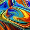 1395 Abstract Fluid Art: A captivating and abstract background featuring fluid art techniques with flowing and vibrant colors, c