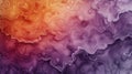 Abstract fluid art with vibrant orange and purple colors, creating a mesmerizing and intricate texture with marbled patterns