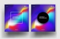 Abstract fluid backgrounds colorful gradient pattern - minimal v