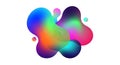 Abstract Fluid Blob Shapes with Gradient Colors Royalty Free Stock Photo