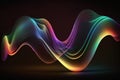 Abstract Fluid 3d Render Holographic Wave. Finn Gradient Design for Banners, Backgrounds, Wallpapers. Generative Ai