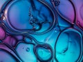 Abstract fluid dynamics in blue and purple Royalty Free Stock Photo