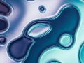 Abstract fluid dynamics with blue and purple tones Royalty Free Stock Photo
