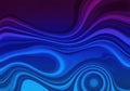 Abstract fluid dynamics with purple and blue waves Royalty Free Stock Photo