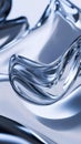 Abstract Fluid Forms Flow Smoothly, Creating Dynamic Ripples and Curves. Fluid Art