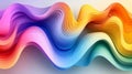 Abstract Fluid Forms with Pastel Gradient Colors and Flowing Wave Patterns in Modern Art Design Royalty Free Stock Photo