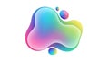 Abstract Fluid Gradient Shape with Vibrant Colors Royalty Free Stock Photo