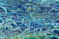 Abstract fluid or liquid art background blue and green colors. Acrylic painting Royalty Free Stock Photo