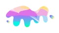 Abstract Fluid Liquid Blob Shape with Dynamic Gradient Colors, vector design Generative AI Royalty Free Stock Photo