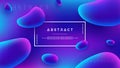 Abstract Fluid Liquid vector background design. Abstract 3D blue, purple, pink background Royalty Free Stock Photo