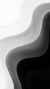 Abstract fluid motion in monochrome isolated on transparent background Royalty Free Stock Photo