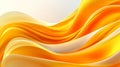 Abstract Fluid Orange and Yellow Waves Background Royalty Free Stock Photo