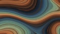 Abstract Fluid Pattern Wavy Earth Tones Blue Teal Lines Texture Background Design Royalty Free Stock Photo