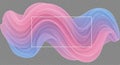 Abstract fluid pink and blue gradient wave background Royalty Free Stock Photo