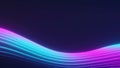 Abstract fluid render holographic iridescent neon curved wave