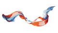 Abstract Fluid Ribbon in Vibrant Watercolor Style, vector design Generative AI Royalty Free Stock Photo