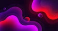 Abstract Fluid Shapes: Dynamic Gradient Background with Geometric Elements Royalty Free Stock Photo