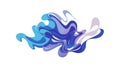 Abstract Fluid Splash Design Element in Blue & Purple, vector design Generative AI Royalty Free Stock Photo