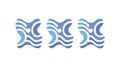 Abstract Fluid Wave Pattern Icon: Dynamic Flow and Energy, vector design Generative AI Royalty Free Stock Photo