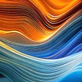 1666 Abstract Fluid Waves: A visually captivating background featuring abstract fluid waves in dynamic and flowing shapes, creat