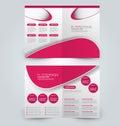 Abstract flyer design background. Brochure template.