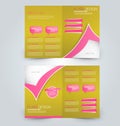 Abstract flyer design background. Brochure template.