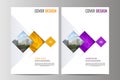 Abstract flyer design background. Brochure template. Royalty Free Stock Photo