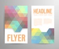 Abstract flyer template with place for text.