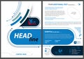 Abstract Flyer Template in Tech Style