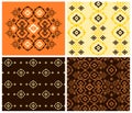 Abstract and folk patterns Royalty Free Stock Photo