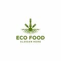 Abstract food tree logo design